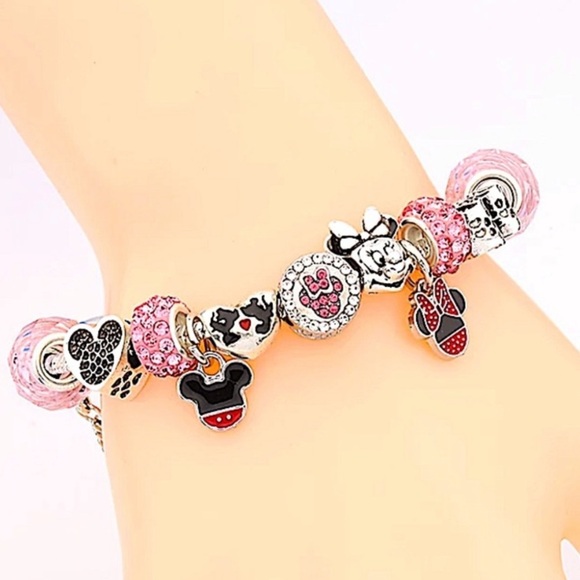 Disney Mickey Minnie Mouse Charm Bracelet - Picture 4 of 5